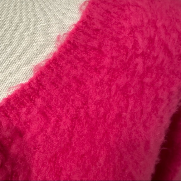 Maeve by Anthropologie Hot Pink/Rose/Fuchsia Super Soft & Comfy 31% Merino Wool - Picture 7 of 16